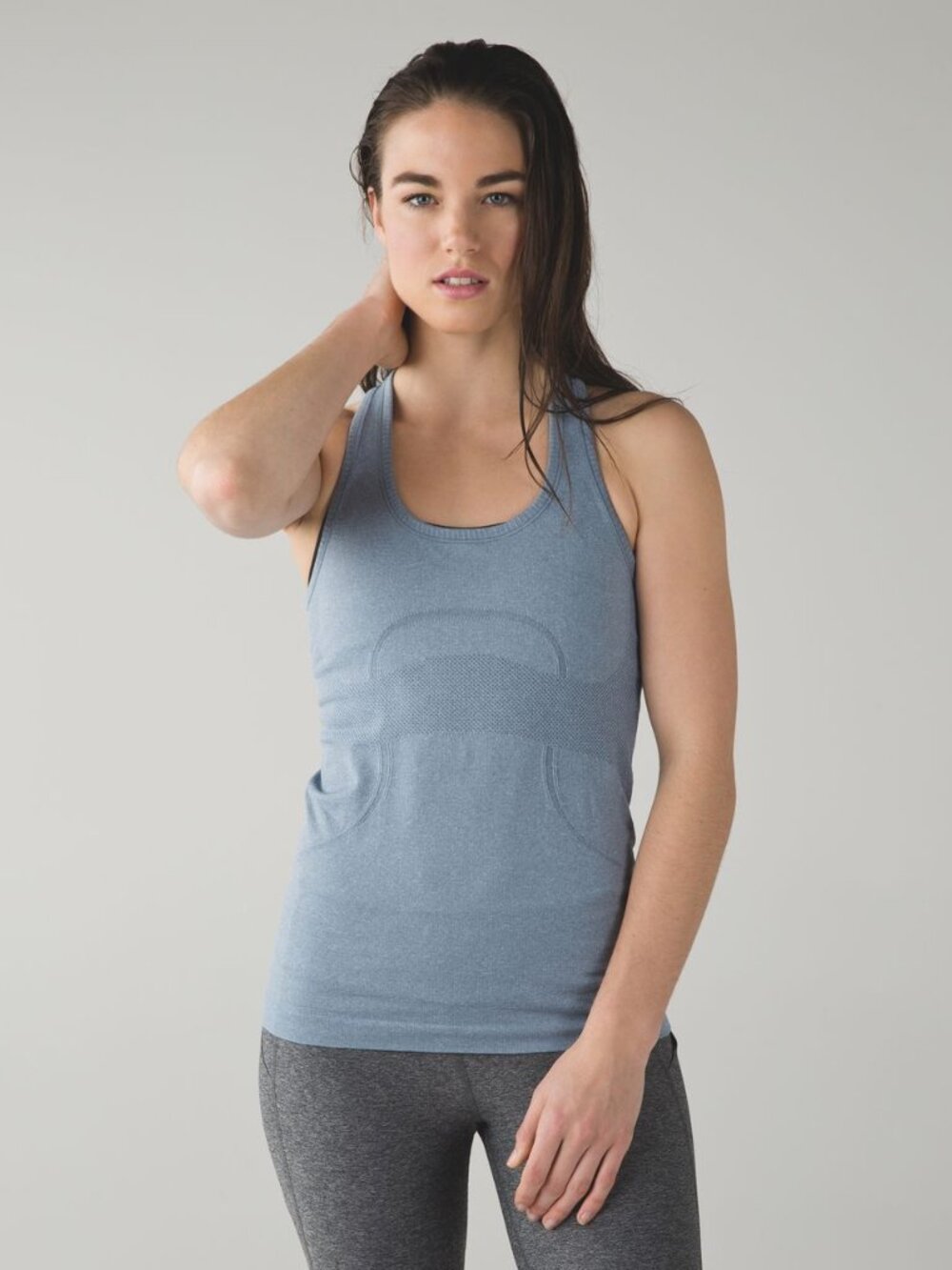 Lululemon Swiftly Tech Racerback - 10 Heathered Blue Denim